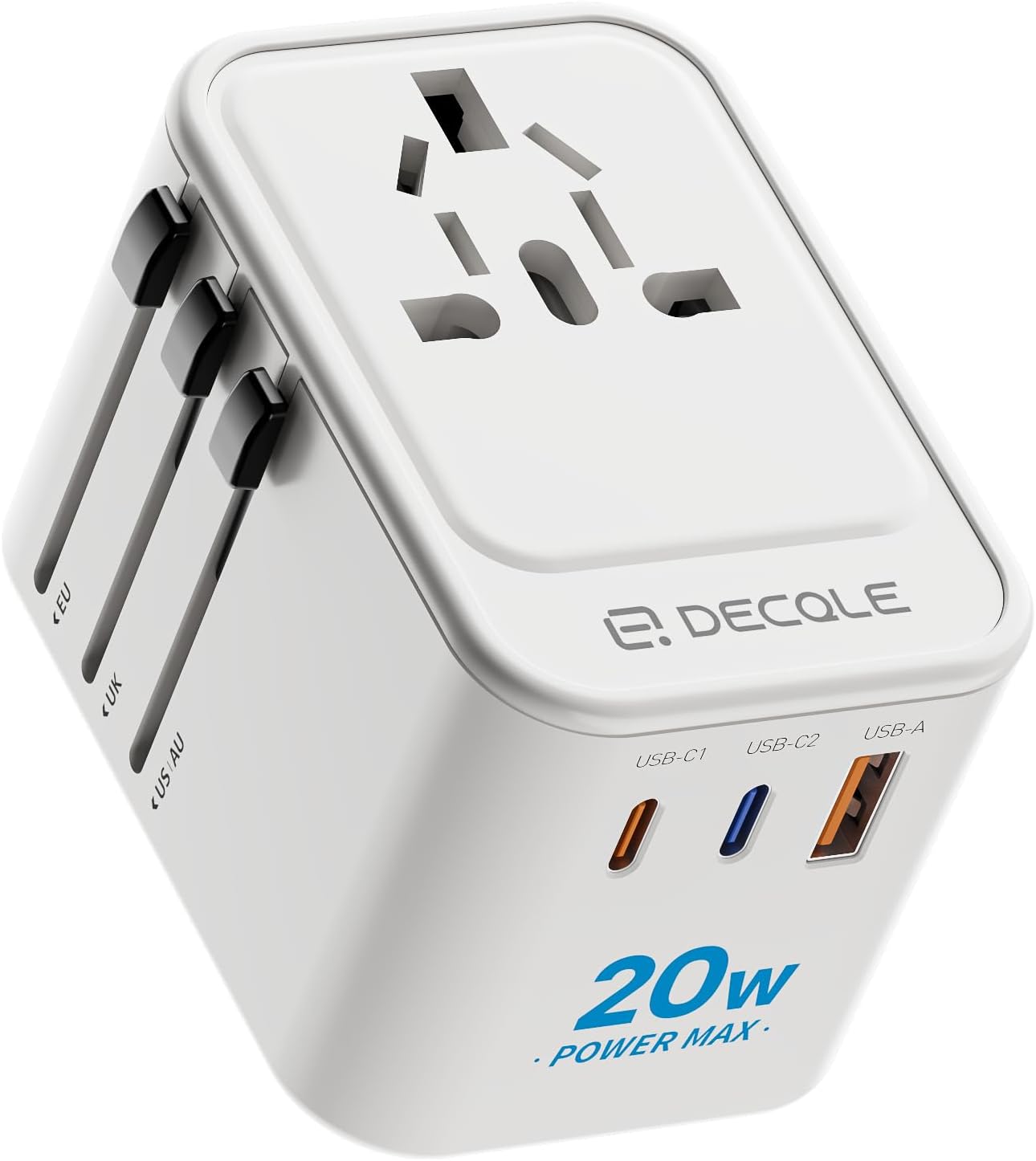 Adaptador de enchufe universal con puerto USB