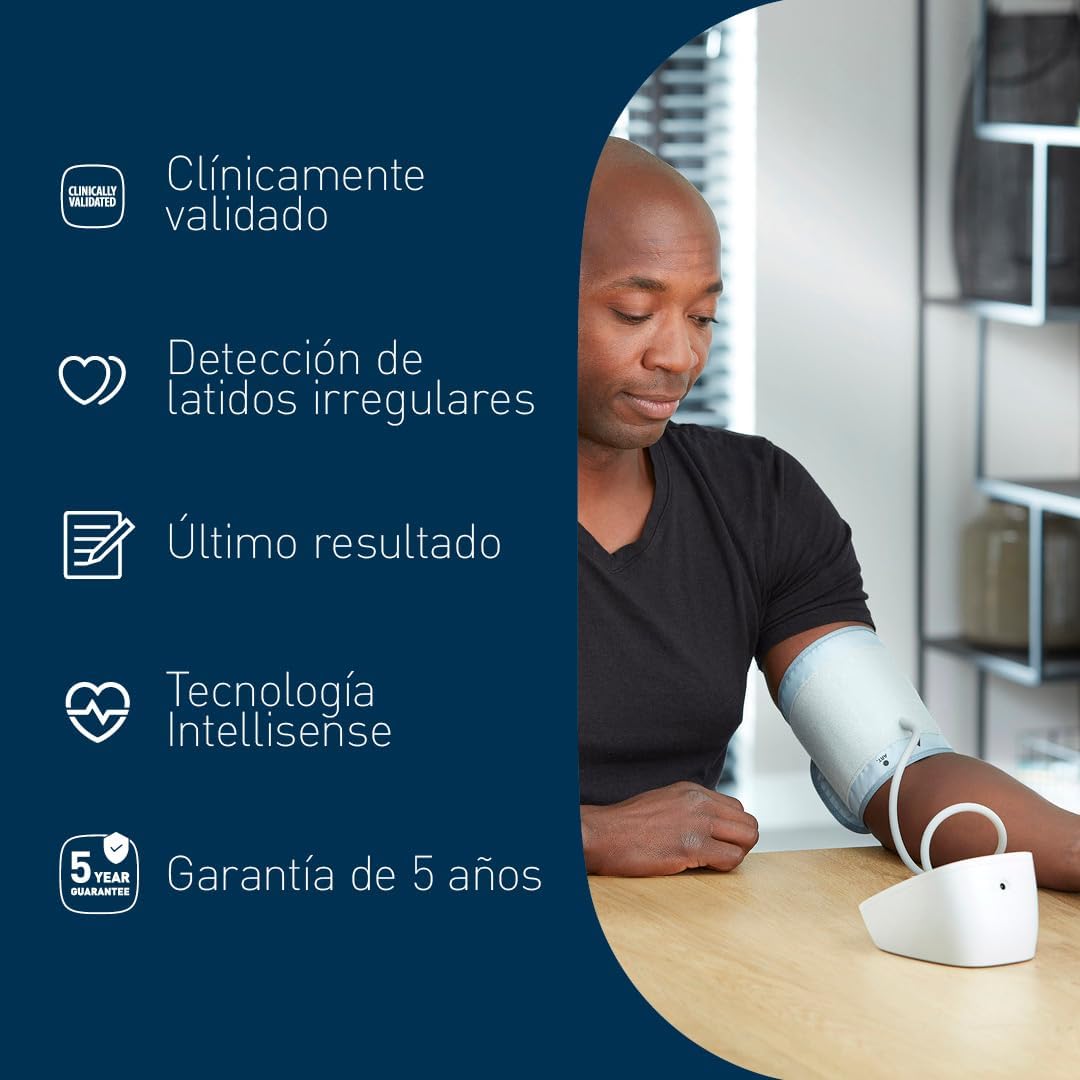 OMRON X2 Basic Tensiómetro de Brazo digital, medición precisa de la presión arterial y el pulso, validado clinicamente, 1 Unidad (Paquete de 1) - Imagen 2