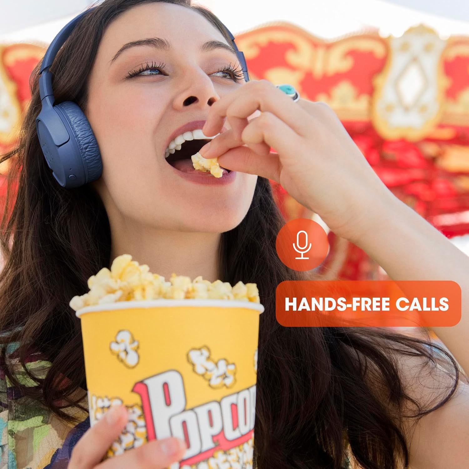 JBL Tune 510 BT Auriculares inalámbricos on-ear con tecnología Bluetooth, ligeros, cómodos y plegables, hasta 40h de batería, Siri y Asistente de Google, con conexión multipunto, negro - Imagen 3