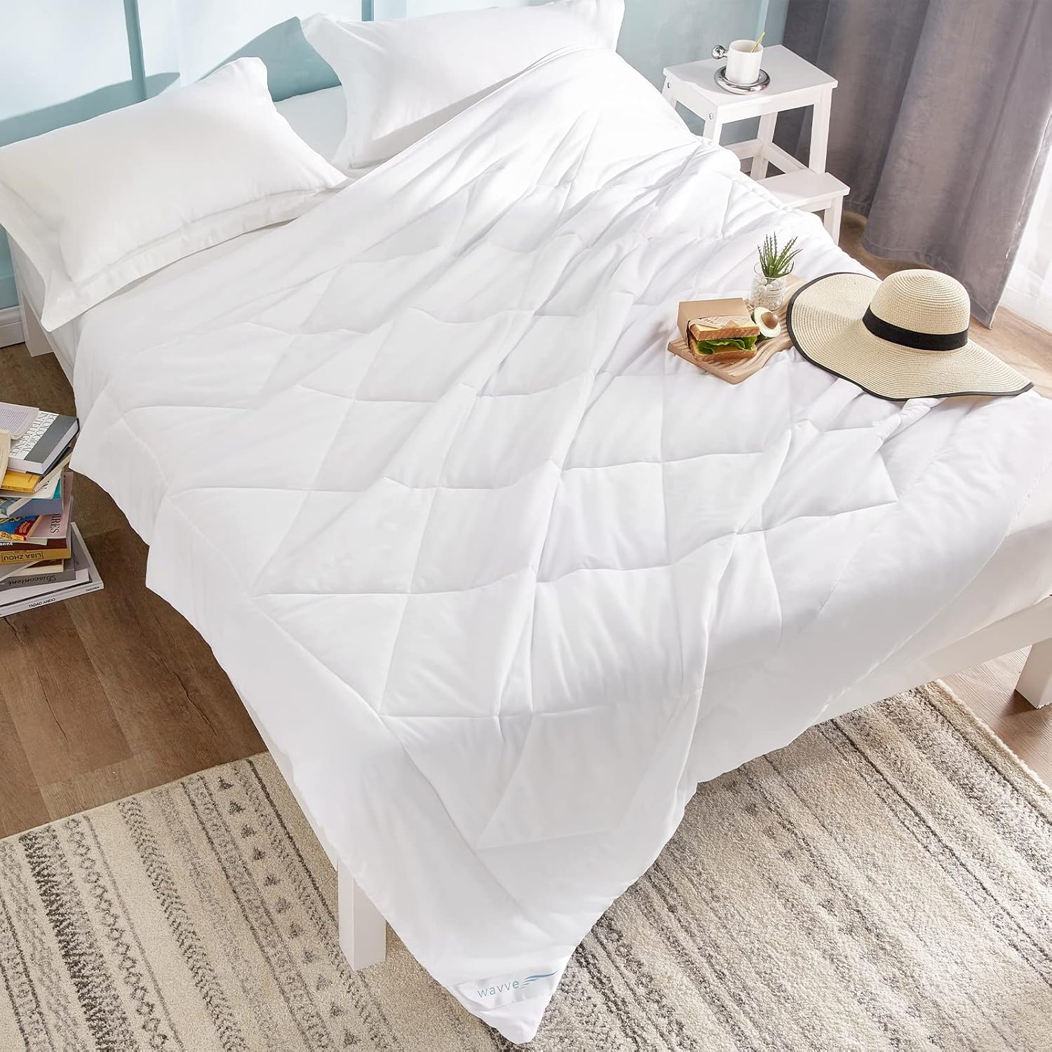 Edredón Relleno Nórdico 240x260 cm para Cama 160/180/200, de Fibra 150gr/m², Suave, Transpirable para Primavera y Verano (260x240 cm) - Imagen 3