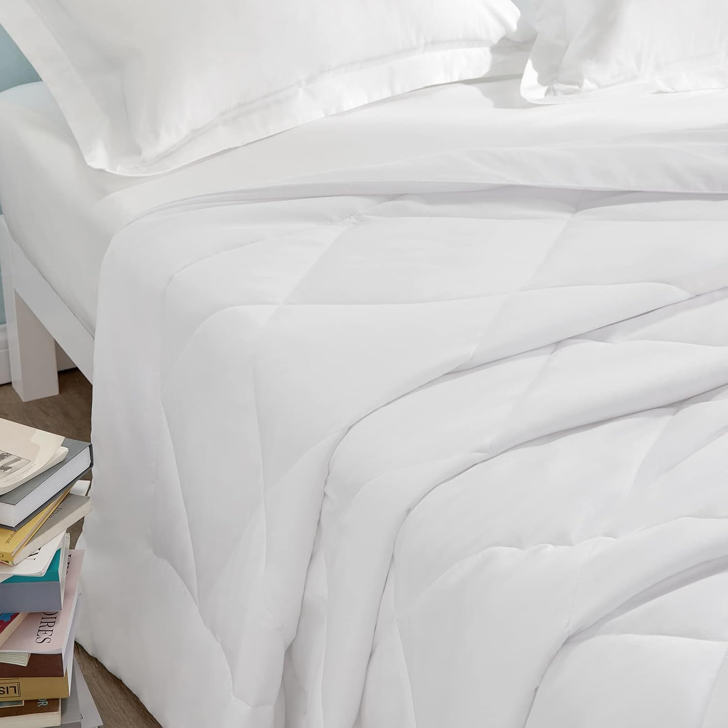 Edredón Relleno Nórdico 240x260 cm para Cama 160/180/200, de Fibra 150gr/m², Suave, Transpirable para Primavera y Verano (260x240 cm) - Imagen 4
