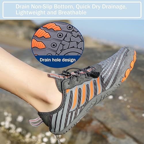 Mateju Zapatos de Agua Hombre Mujer Escarpines Zapatillas de Deportes Acuáticos Unisex - Imagen 2