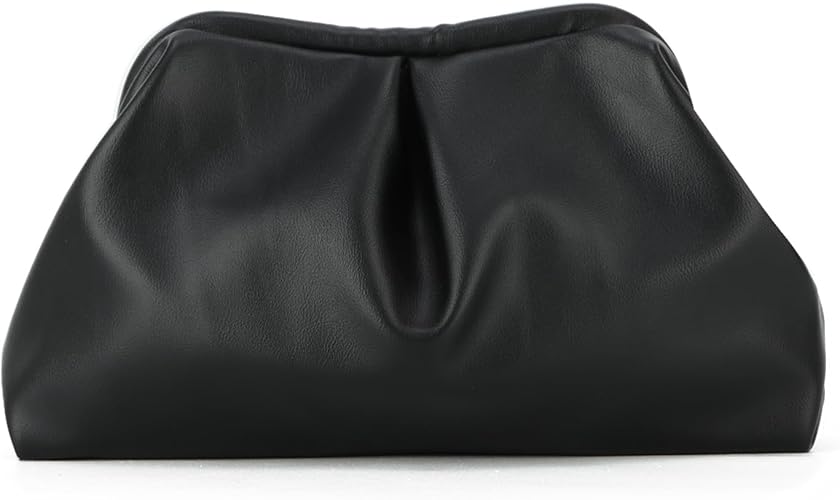 Syrads Bolsos de mano de cuero PU suave para mujer Bolso de noche formal Bolso de mano elegante