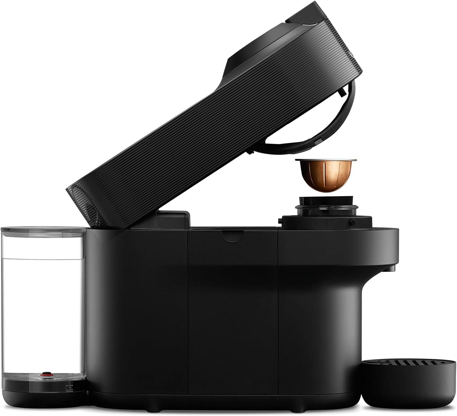 Nespresso De'Longhi Vertuo Pop ENV90.B, Cafetera Automática, Máquina de Café de Cápsulas Desechables, 4 Tamaños de Taza, Tecnología de Centrifugación, Set de Bienvenida Incluido, 1260W, Negro Regaliz - Imagen 4