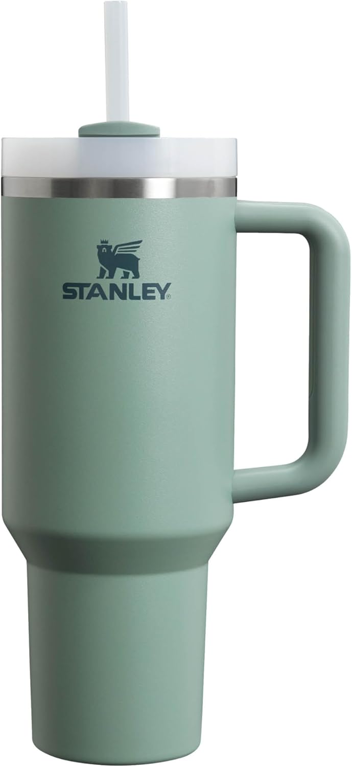 Stanley Quencher H2.0 FlowState Tumbler 1.2L - Termo Conserva el Frío 11 Horas - Helada Durante 48 Horas - Botella Agua Acero Inoxidable - Taza Termica - Vaso Termico Sin BPA - Shale