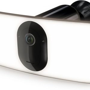 Arlo Pro 3 LED Floodlight Security Camera 2K HDR 2000-3000 Lumens | Wire-Free | Protect Driveways & Alleyways | Connects to Wi-Fi | Color Night Vision, Motion Sensor, 2-Way Audio, Rechargeable (Black)