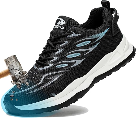 Zapatos de Seguridad para Hombre Zapatillas de Trabajo Negro 36-49 EU