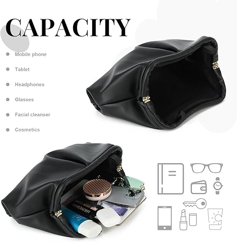 Syrads Bolsos de mano de cuero PU suave para mujer Bolso de noche formal Bolso de mano elegante - Imagen 4