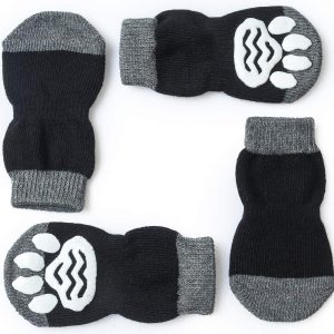 calcetines de perros Pet Heroic 8 tamaños Calcetines antideslizantes para perros gatos, Protectores de patas para perros gatos, control de tracción para el uso en interiores, ajuste para perros extra pequeños a grandes