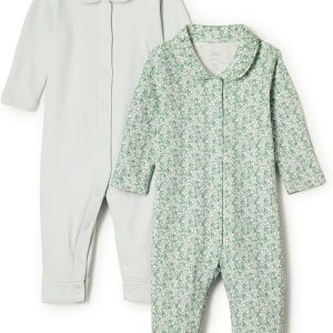 Amazon Essentials x Sofia Grainge Pelele sin Pies Unisex Bebés, Pack de 2