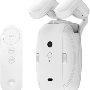 Abre o cierra las cortinas sin esfuerzo desde cualquier lugar de la habitación con este innovador operador eléctrico con una duración de la batería de seis meses (1 poste romano)