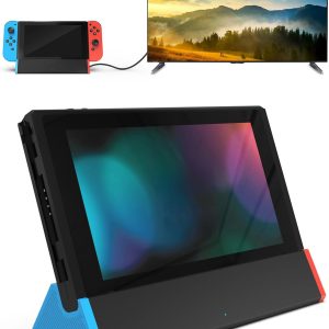 Switch TV Dock, SiWiQU Dock Switch Compatible con Nintendo Switch/Switch OLED con 4K HDMI Tipo C 2xUSB Puerto, Base Switch Repuesto Switch Dock Oficial Admite TV y Modo Escritorio [No para Switch 2]